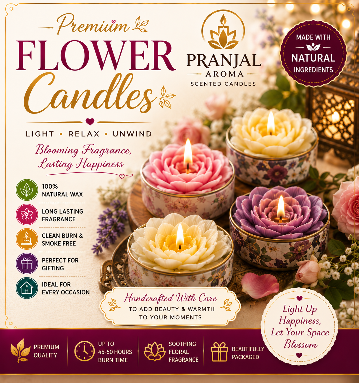 Flower Candels